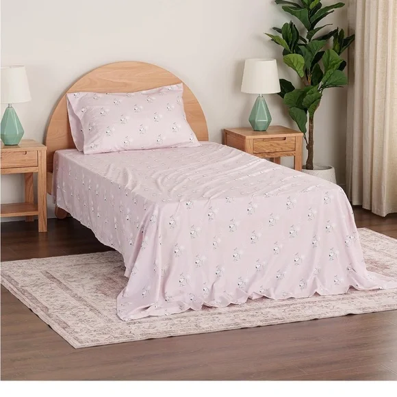Berkshire Blanket Peanuts Snoopy Twin Sheet Set - 3 Pieces Make A Wish Spring - Picture 2 of 6